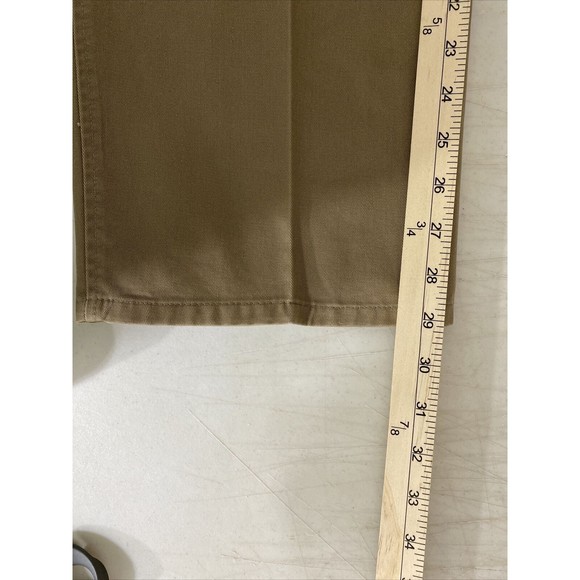Vintage Duxbak Mens Pants Size 38x30 (36x29) Khaki Straight Pleated Pockets - Picture 12 of 13